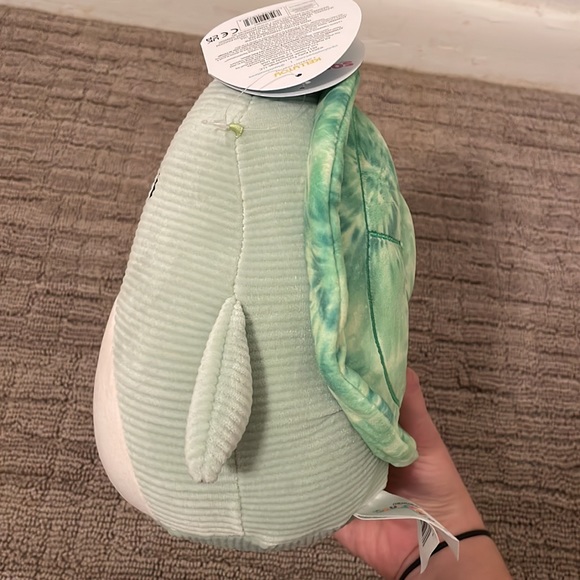 NWT Squishmallow squish-a-roys Barnes the corduroy turtle 🐢 tie dye shell 8” - Picture 4 of 4